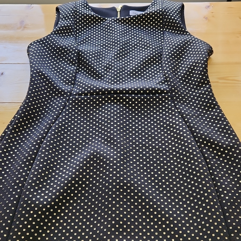 Calvin Klein Black Gold Sheath Pencil Dress 14 - Picture 15 of 15